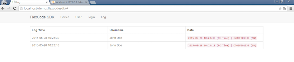 Documentation - Sample FlexCode SDK PHP